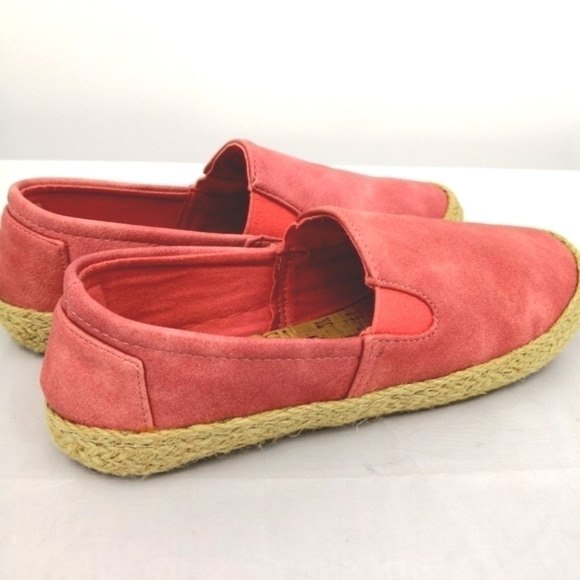 Seven7 Cape Verde Style# 1049 Women's 7 Pink and Tan Vegan Slip-on Espadrilles - Picture 2 of 8